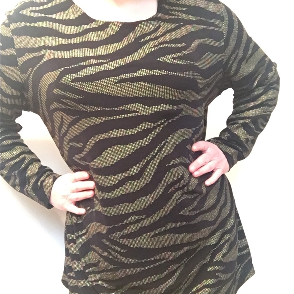🐯 Vintage tiger print plus size tunic​​​